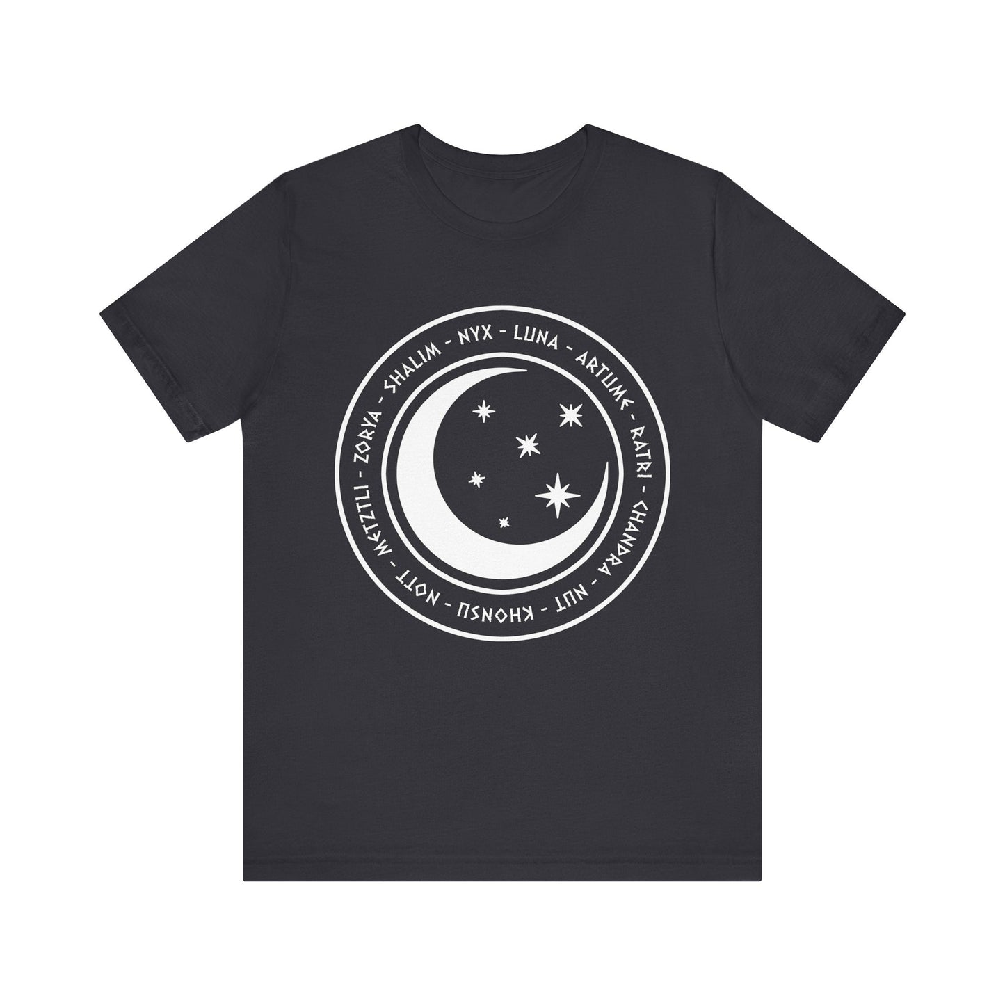 Dark Grey / S Gods and Goddesses of the Night, Stars and Moon - Ancient Mythology and Paganism T-shirt