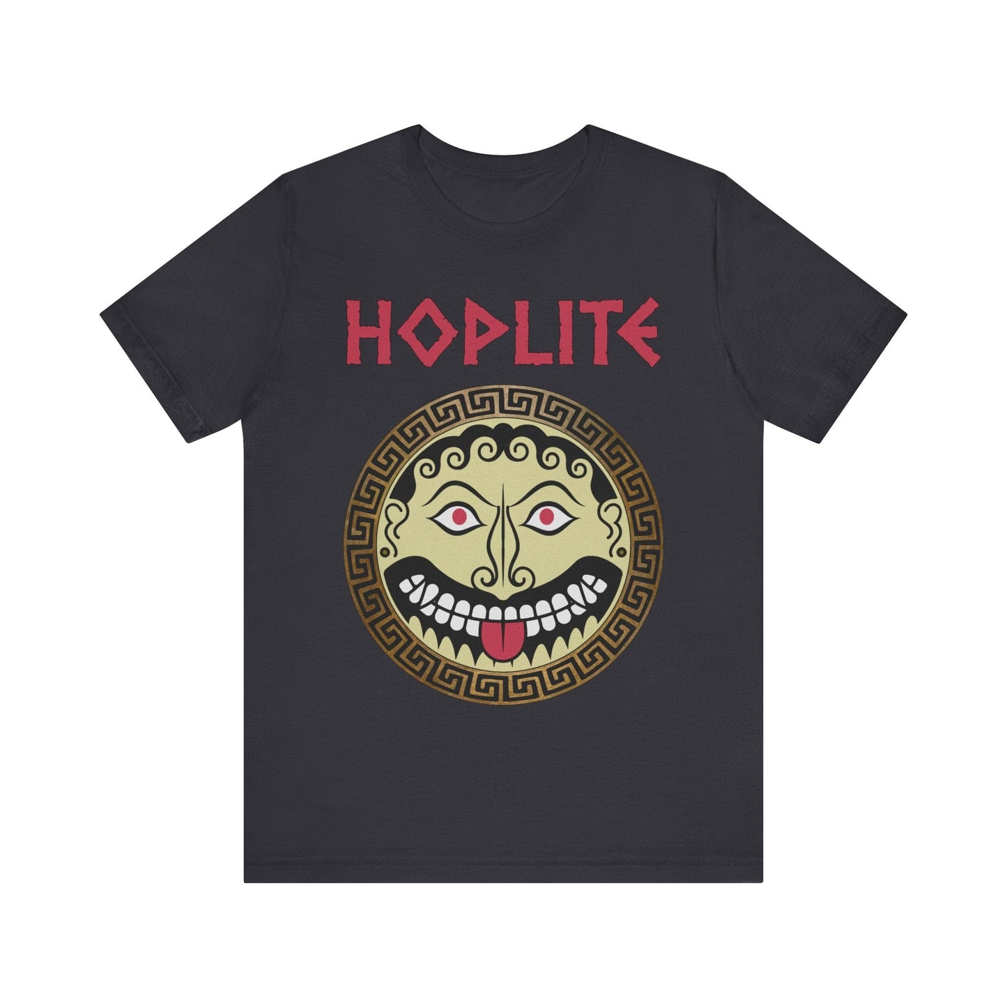 Dark Grey / S Greek Hoplite Gorgon Shield T-Shirt