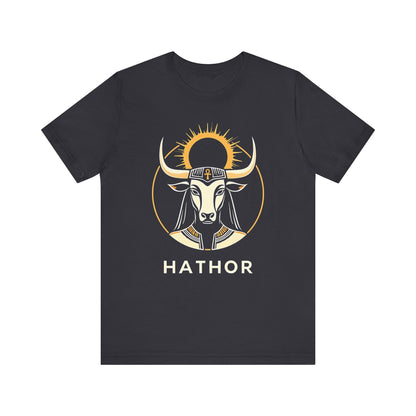 Dark Grey / S Hathor Ancient Egyptian Goddess T-shirt