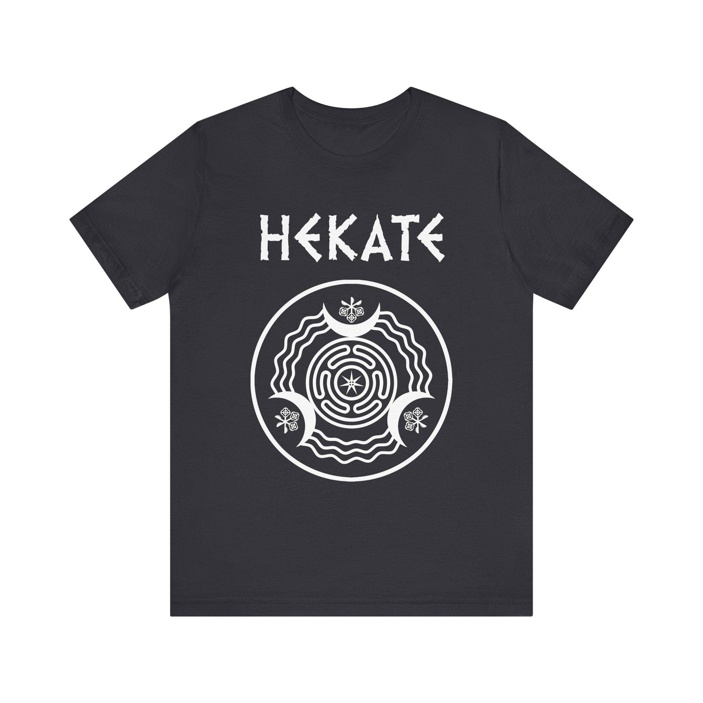 Dark Grey / S Hekate Ancient Greek Goddess of Witchcraft and Magic T-shirt