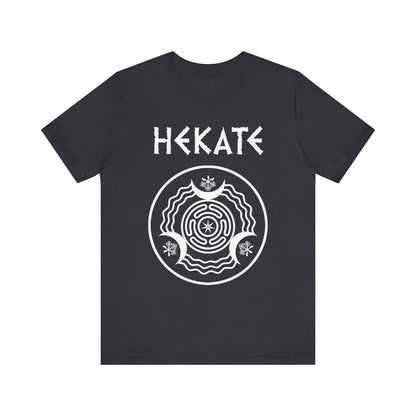 Dark Grey / S Hekate Ancient Greek Goddess of Witchcraft and Magic T-shirt