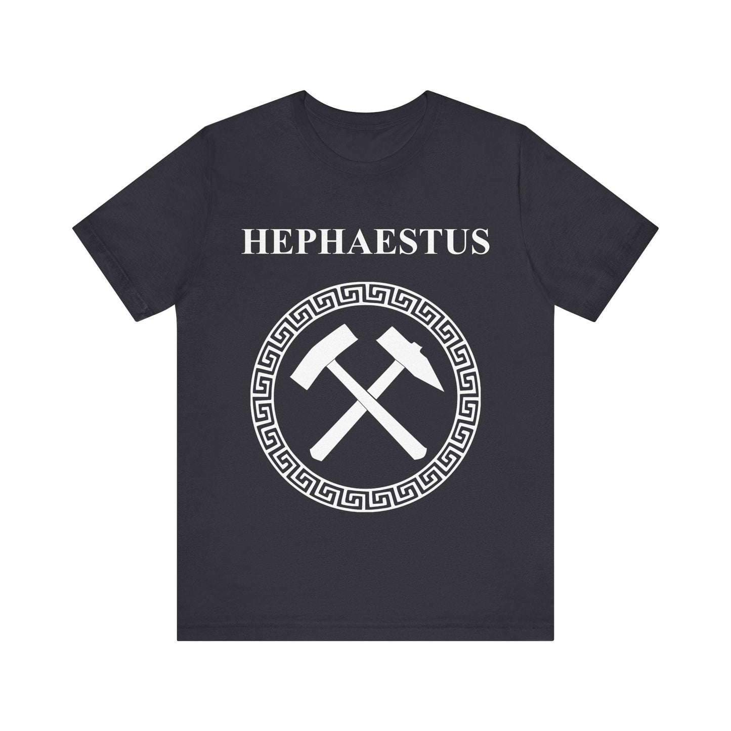 Dark Grey / S Hephaestus Greek God of Fire Smithing and Crafting T-shirt