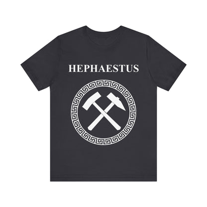 Dark Grey / S Hephaestus Greek God of Fire Smithing and Crafting T-shirt