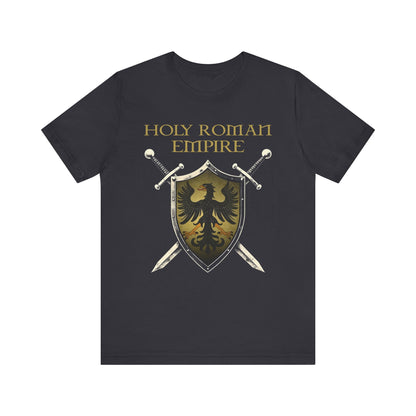 Dark Grey / S Holy Roman Empire Heraldry - Knight's Shield T-Shirt