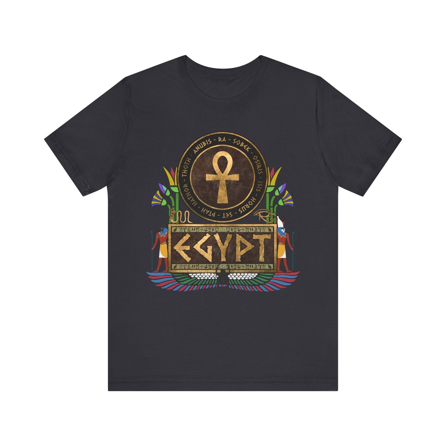 Dark Grey / S Horus and Set Gods of Egypt T-shirt