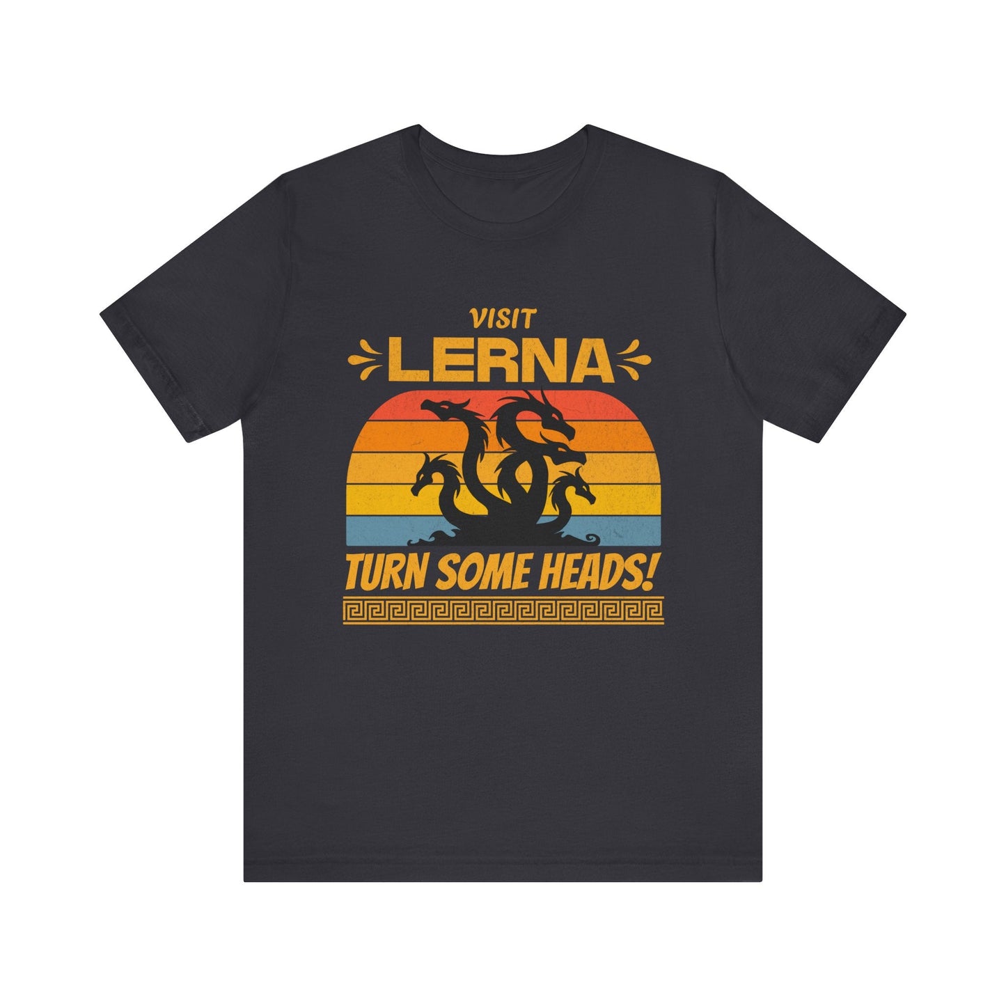 Dark Grey / S Lernaean Hydra - Visit Lerna, Turn Some Heads! - Funny Greek Mythology T-shirt