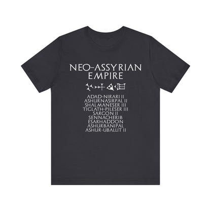 Dark Grey / S Neo-Assyrian Empire - Neo-Assyrian Kings and Cuneiform Assyria T-Shirt