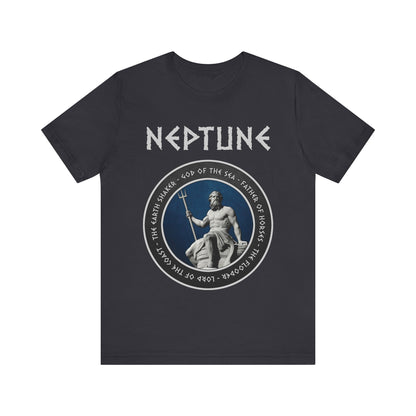 Dark Grey / S Neptune Ancient Roman Sea God  T-Shirt