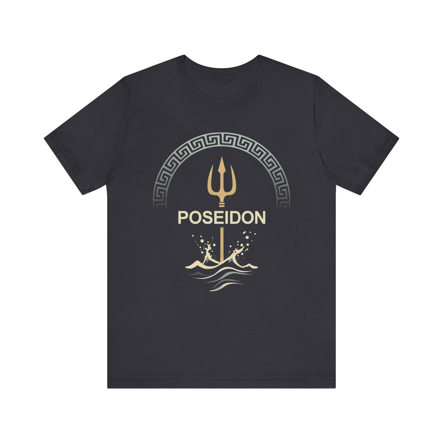 Dark Grey / S Poseidon Ancient Greek God of the Sea T-Shirt