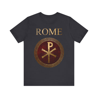 Dark Grey / S Roman Empire Imperial Chi Rho Symbol T-Shirt