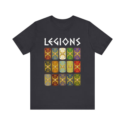 Dark Grey / S Roman Legions Shields T-Shirt