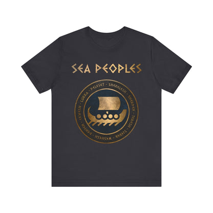 Dark Grey / S Sea Peoples - The Late Bronze Age Collapse History T-shirt