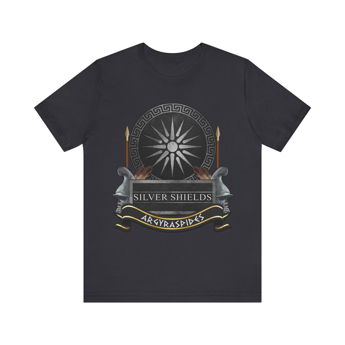 Dark Grey / S Silver Shields Argyraspides T-Shirt