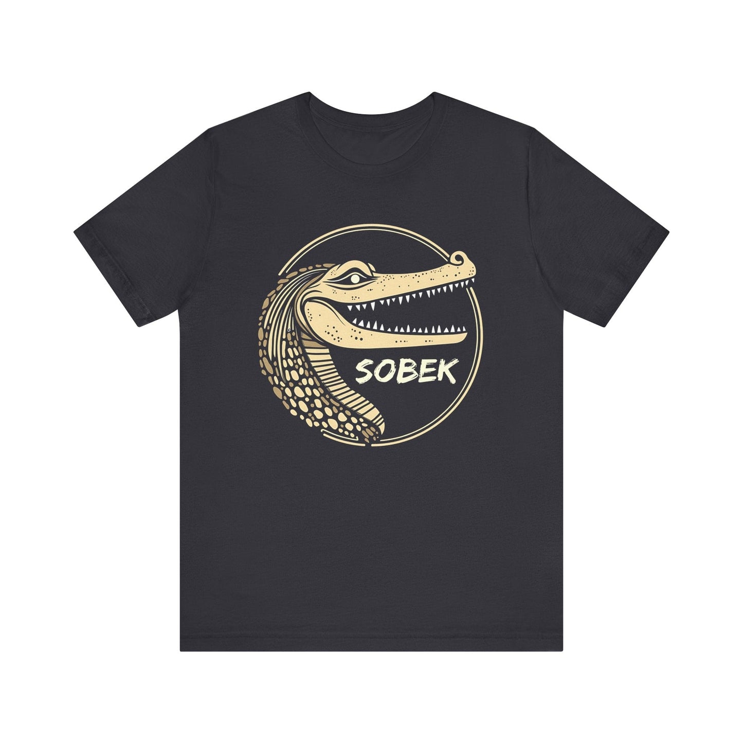 Dark Grey / S Sobek Ancient Egyptian God of the Nile T-shirt