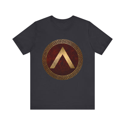 Dark Grey / S Spartan Shield Lambda T-Shirt