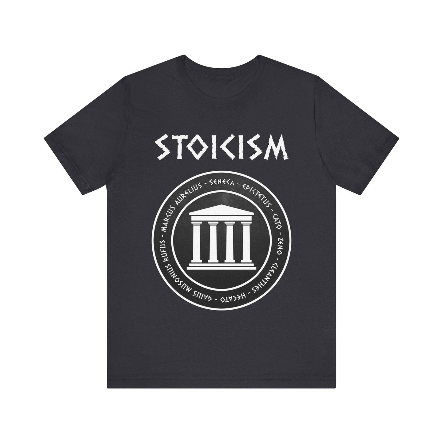 Dark Grey / S Stoicism - Ancient Greek and Roman Philosophers T-Shirt