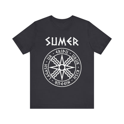Dark Grey / S Sumer Ancient Mesopotamian Cities T-Shirt