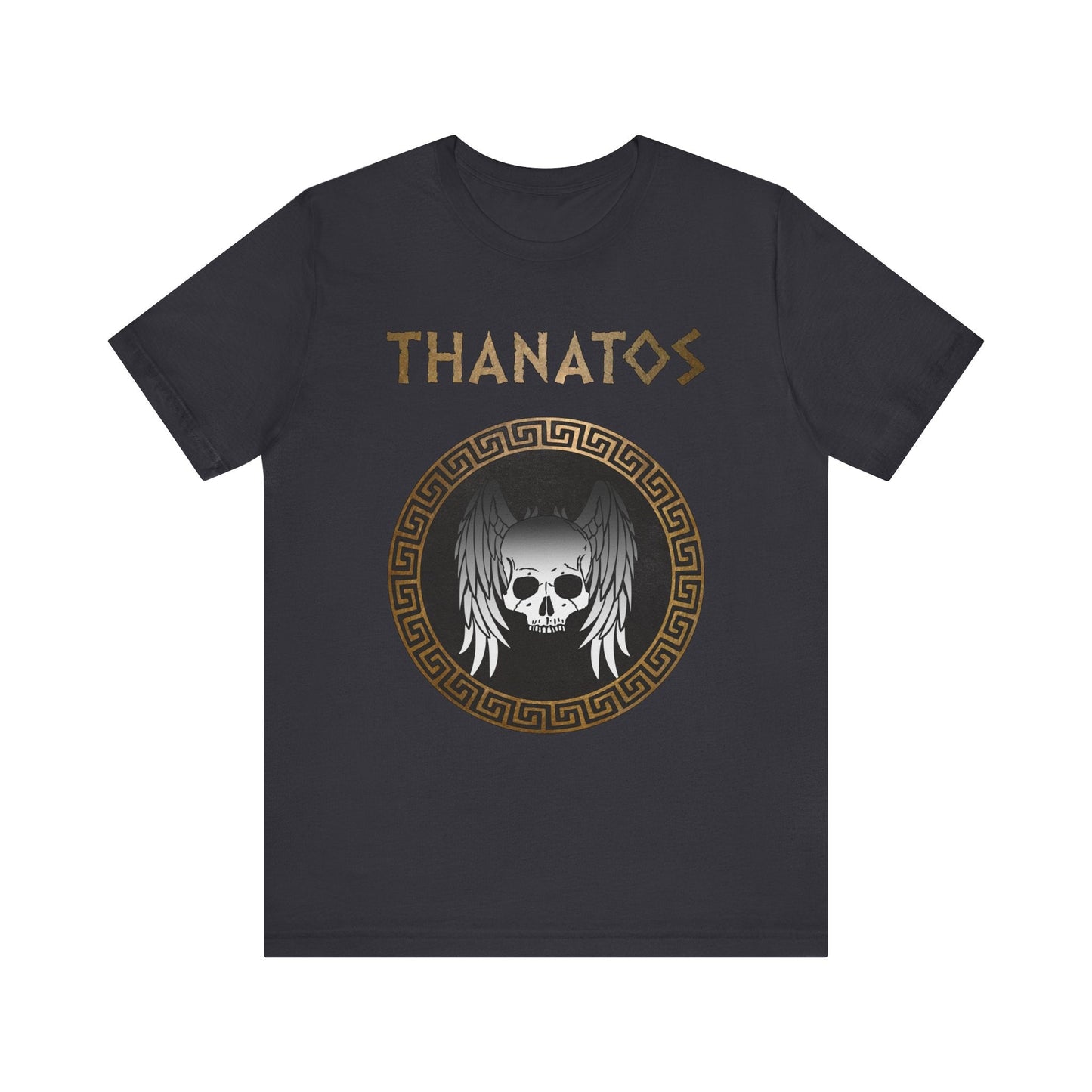 Dark Grey / S Thanatos Ancient Greek God T-Shirt