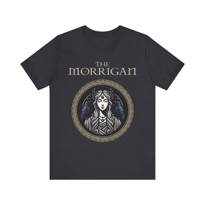 Dark Grey / S The Morrigan Celtic Goddess of Witchcraft - Celtic Mythology T-Shirt