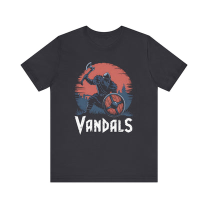 Dark Grey / S Vandals Warrior - Dark Ages History - Kingdom of the Vandals T-shirt