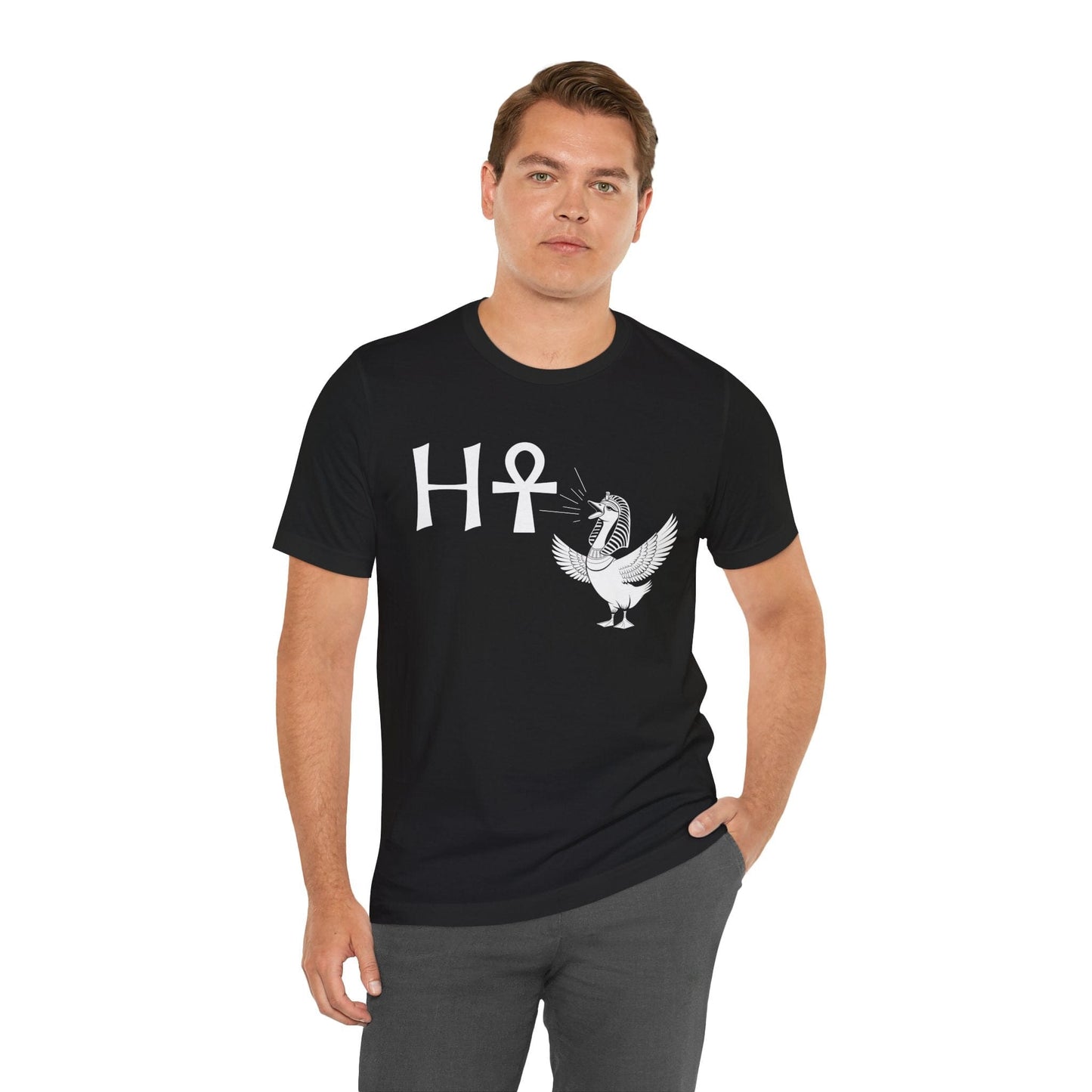 Egyptian Goose H-Ankh Meme T-Shirt