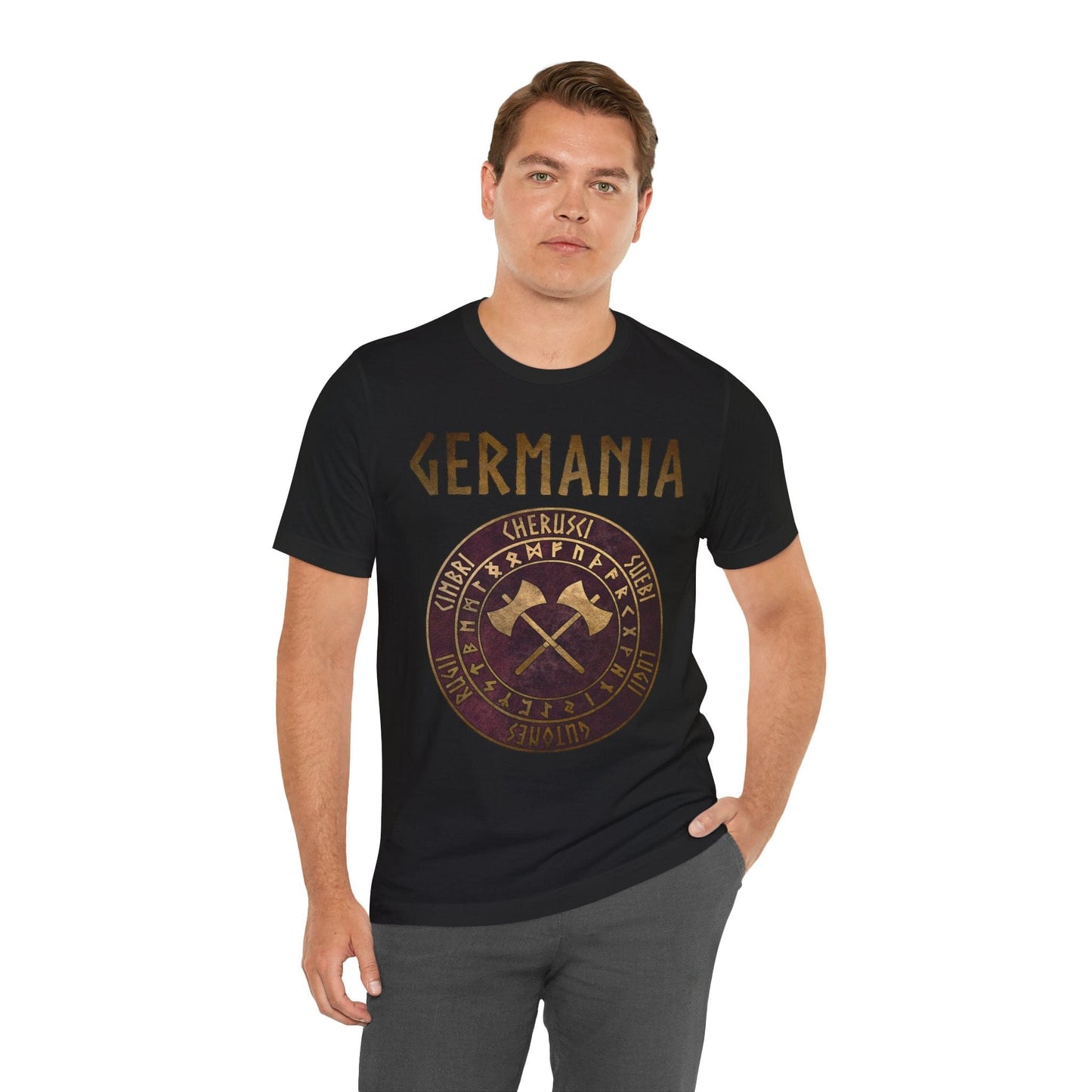 Germania Ancient Germanic Tribes with Runes T-Shirt
