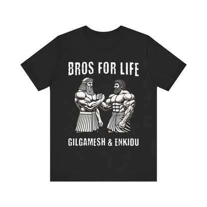 Gilgamesh and Enkidu Bros For Life - Funny Ancient History T-Shirt