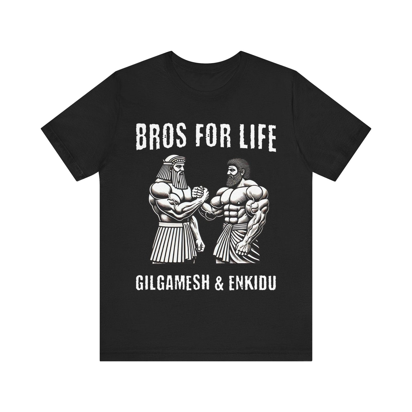 Gilgamesh and Enkidu Bros For Life - Funny Ancient History T-Shirt