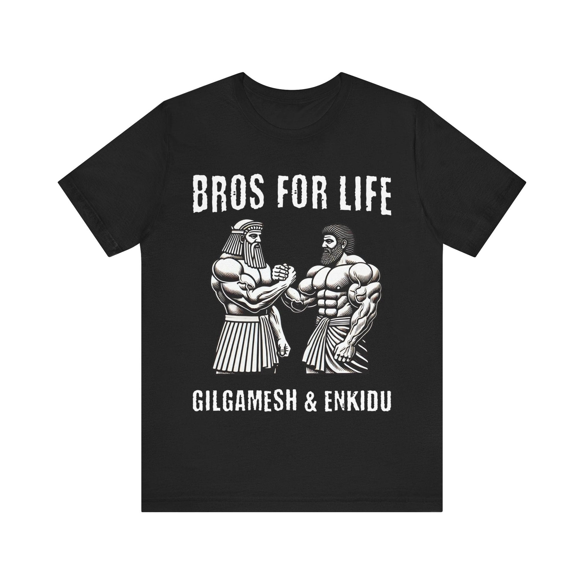 Gilgamesh and Enkidu Bros For Life - Funny Ancient History T-Shirt