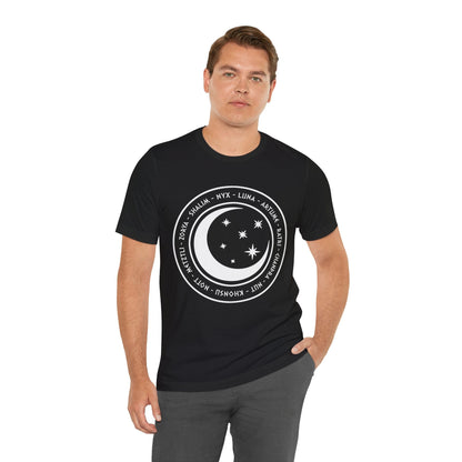 Gods and Goddesses of the Night, Stars and Moon - Ancient Mythology and Paganism T-shirt