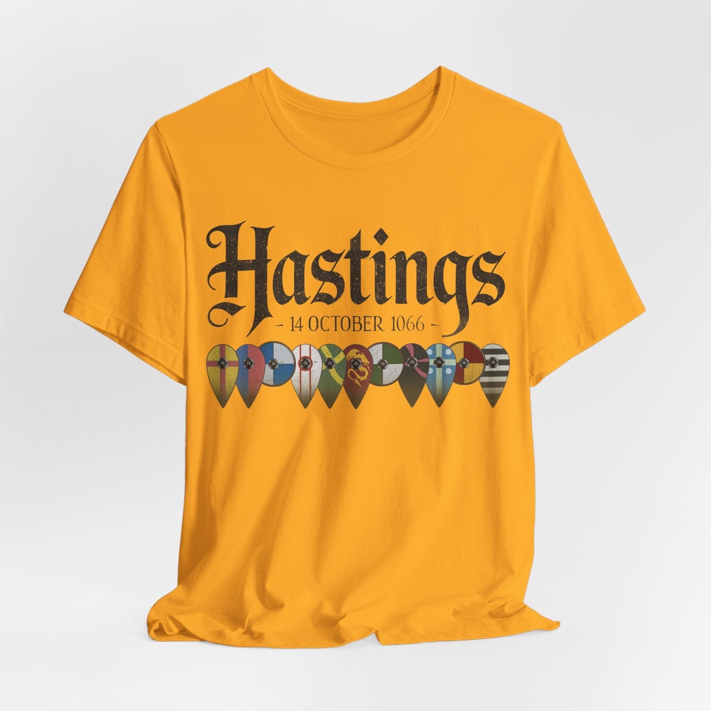 Gold / S Battle of Hastings 1066 T-Shirt