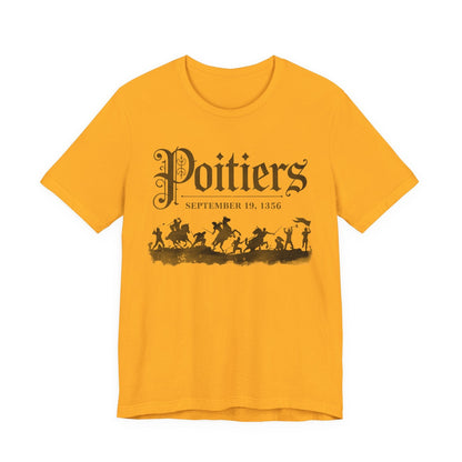 Gold / S Battle of Poitiers - Hundred Years' War T-Shirt