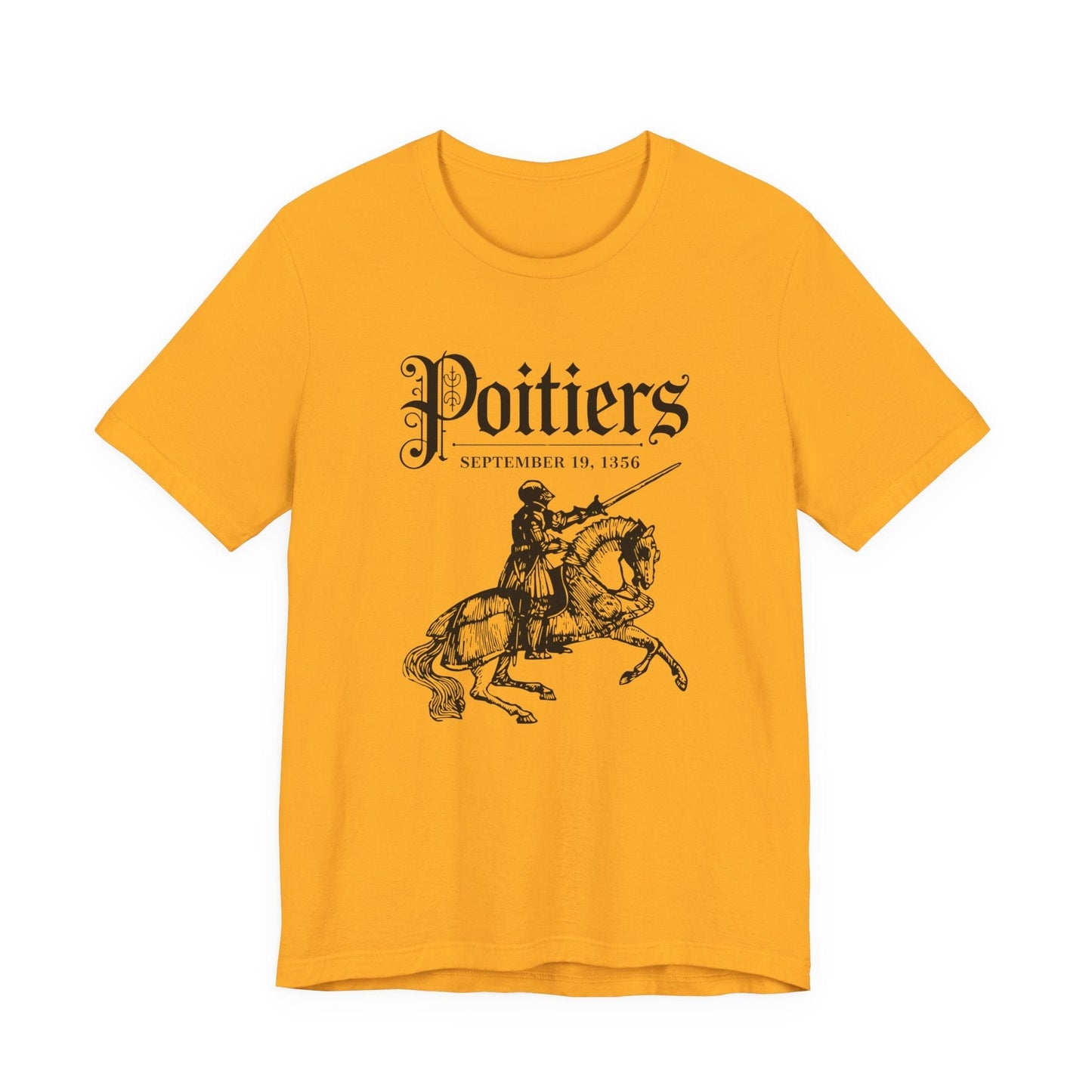 Gold / S Battle of Poitiers Knight T-Shirt