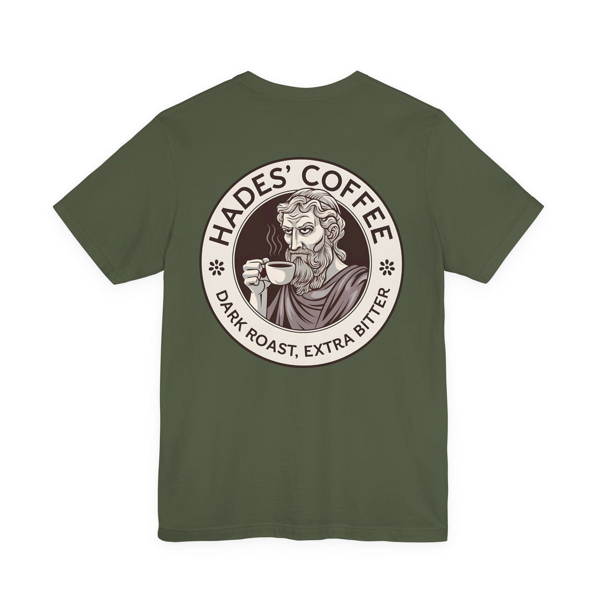 Hades Coffee - Funny Greek Mythology Double Sided T-Shirt