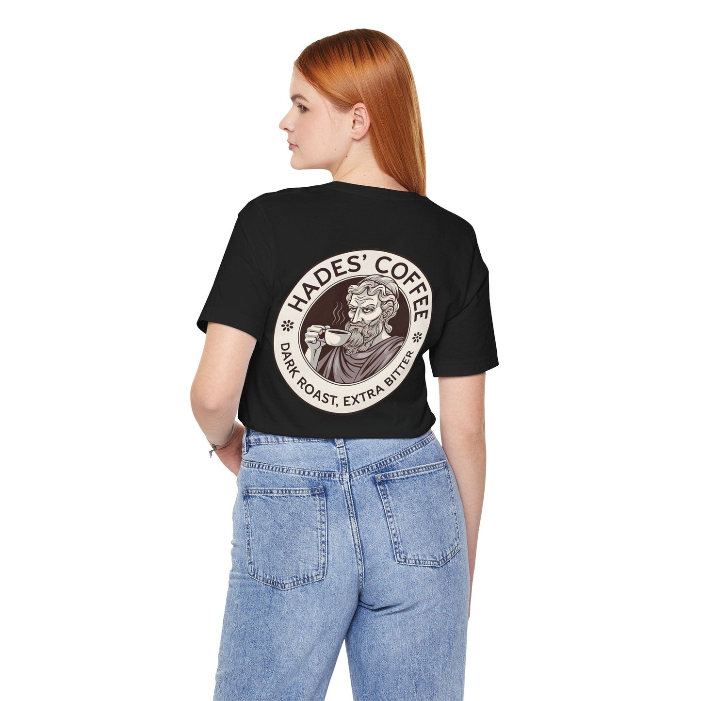 Hades Coffee - Funny Greek Mythology Double Sided T-Shirt