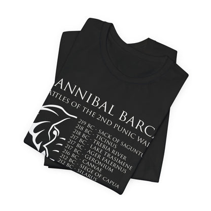 Hannibal Barca Battles of the 2nd Punic War T-shirt