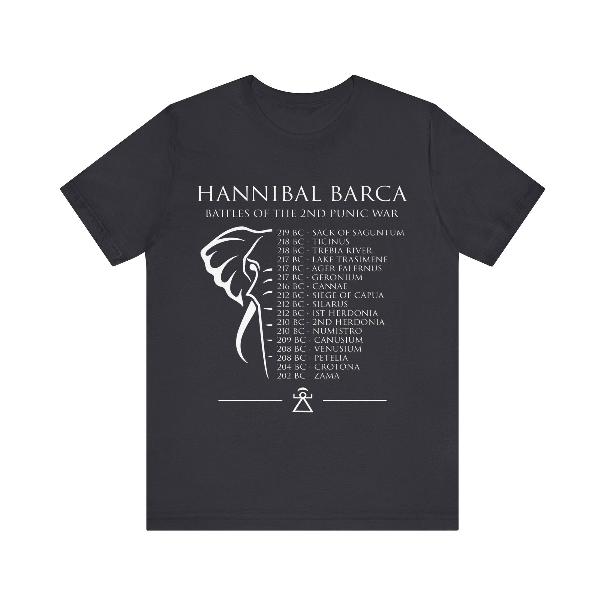 Hannibal Barca Battles of the 2nd Punic War T-shirt