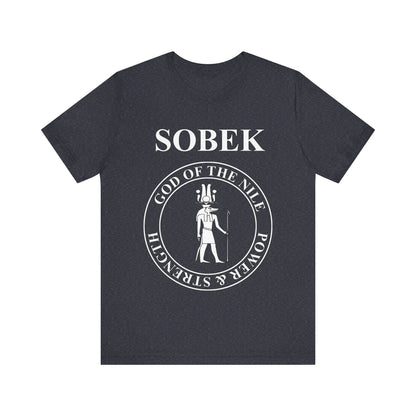 Heather Navy / S Ancient Egypt God Sobek T-Shirt