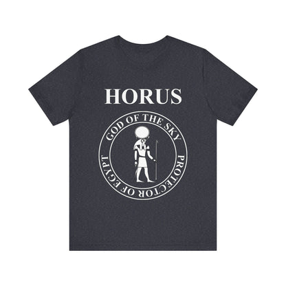 Heather Navy / S Ancient Egyptian God Horus T-Shirt