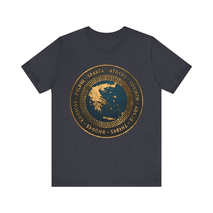 Heather Navy / S Ancient Greek City-States T-Shirt