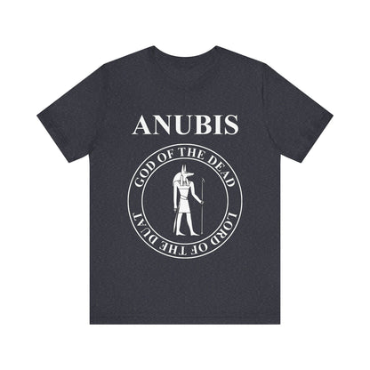Heather Navy / S Anubis Egyptian God of the Dead T-shirt