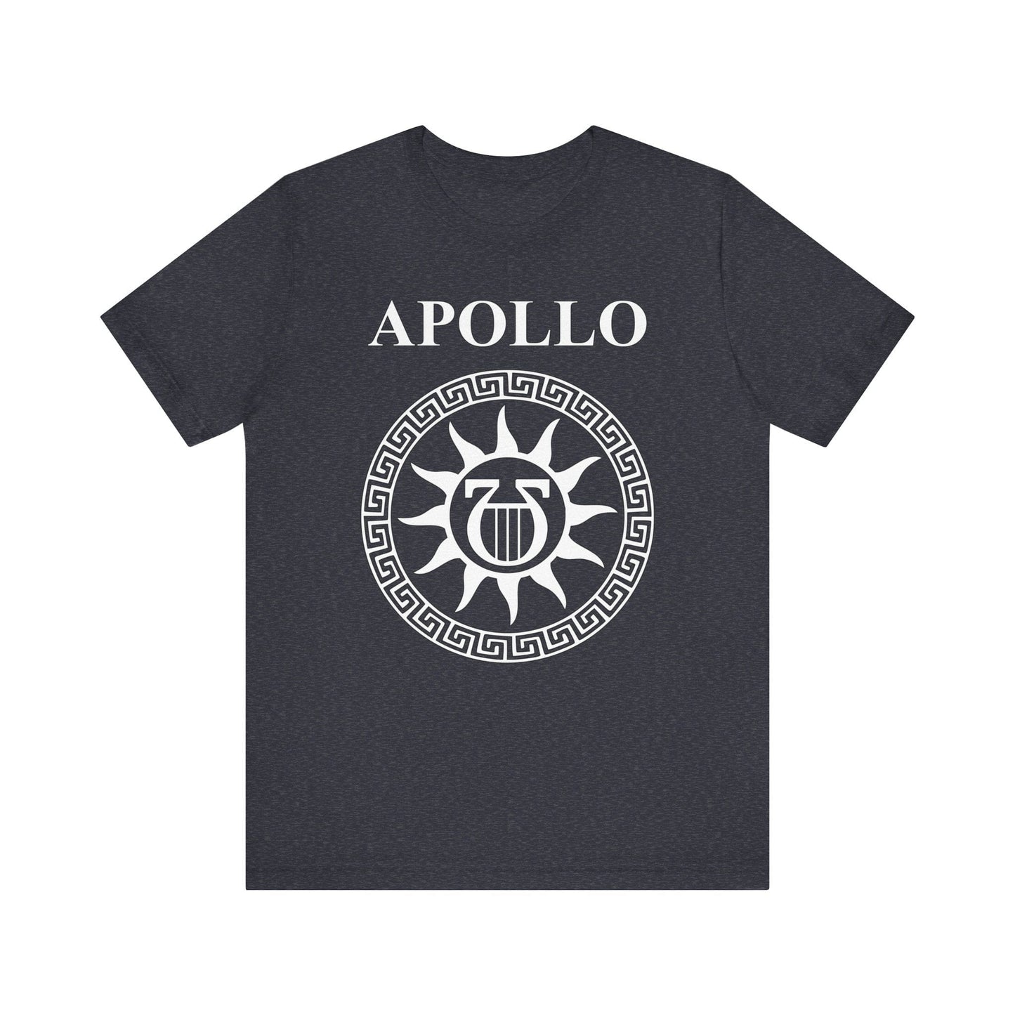 Heather Navy / S Apollo Greek God Lyre T-Shirt