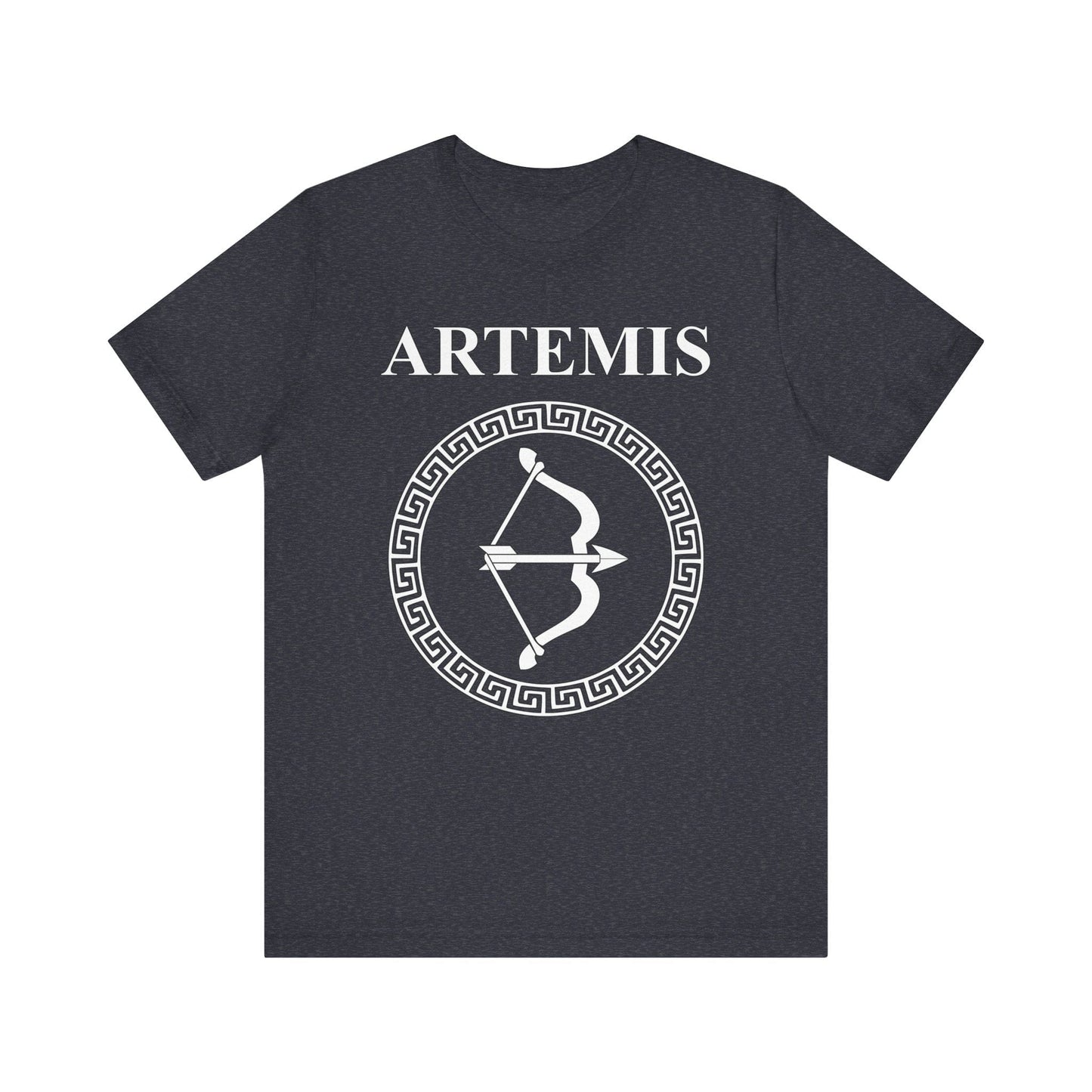 Heather Navy / S Artemis Ancient Greek Goddess of the Hunt T-shirt