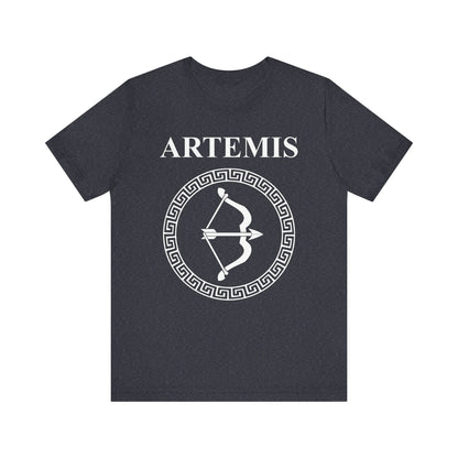 Heather Navy / S Artemis Ancient Greek Goddess of the Hunt T-shirt