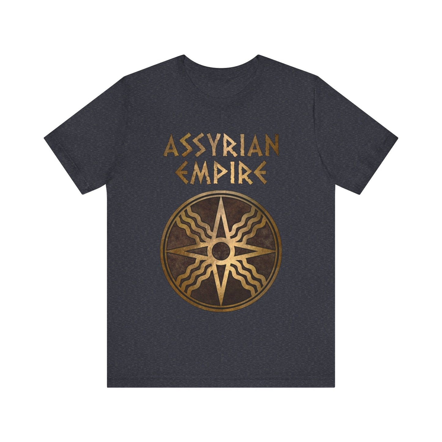 Heather Navy / S Assyrian Empire Symbol of Shamath T-Shirt