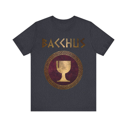 Heather Navy / S Bacchus Roman God of Wine and Festivals T-Shirt