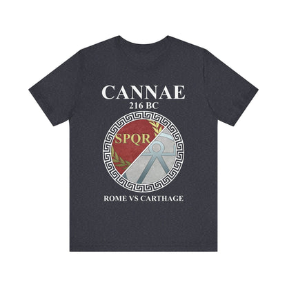 Heather Navy / S Battle of Cannae Rome vs Carthage T-Shirt