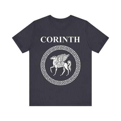 Heather Navy / S Corinth Ancient Greek City-State T-Shirt