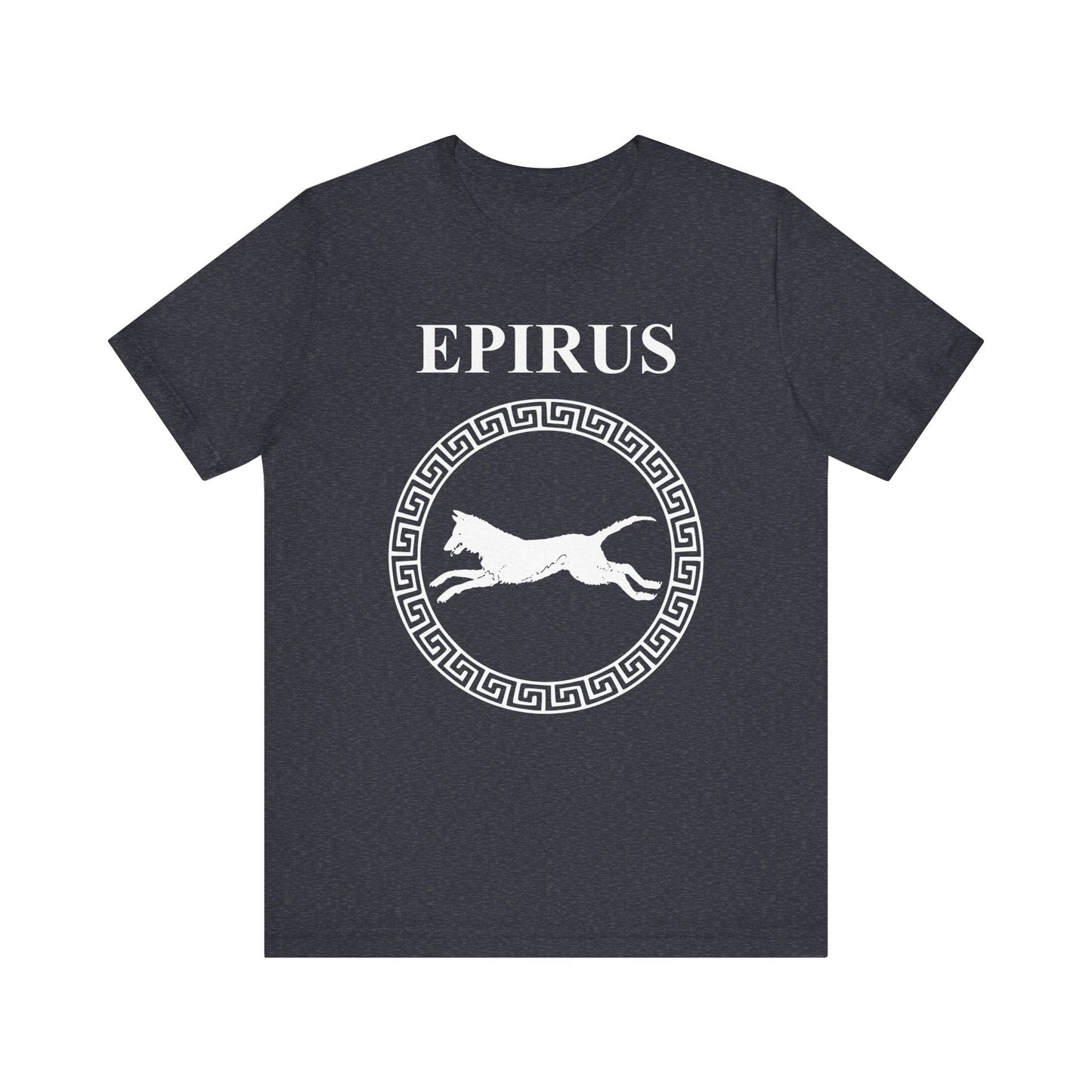 Heather Navy / S Epirus Ancient Greece Molossian Hound T-shirt