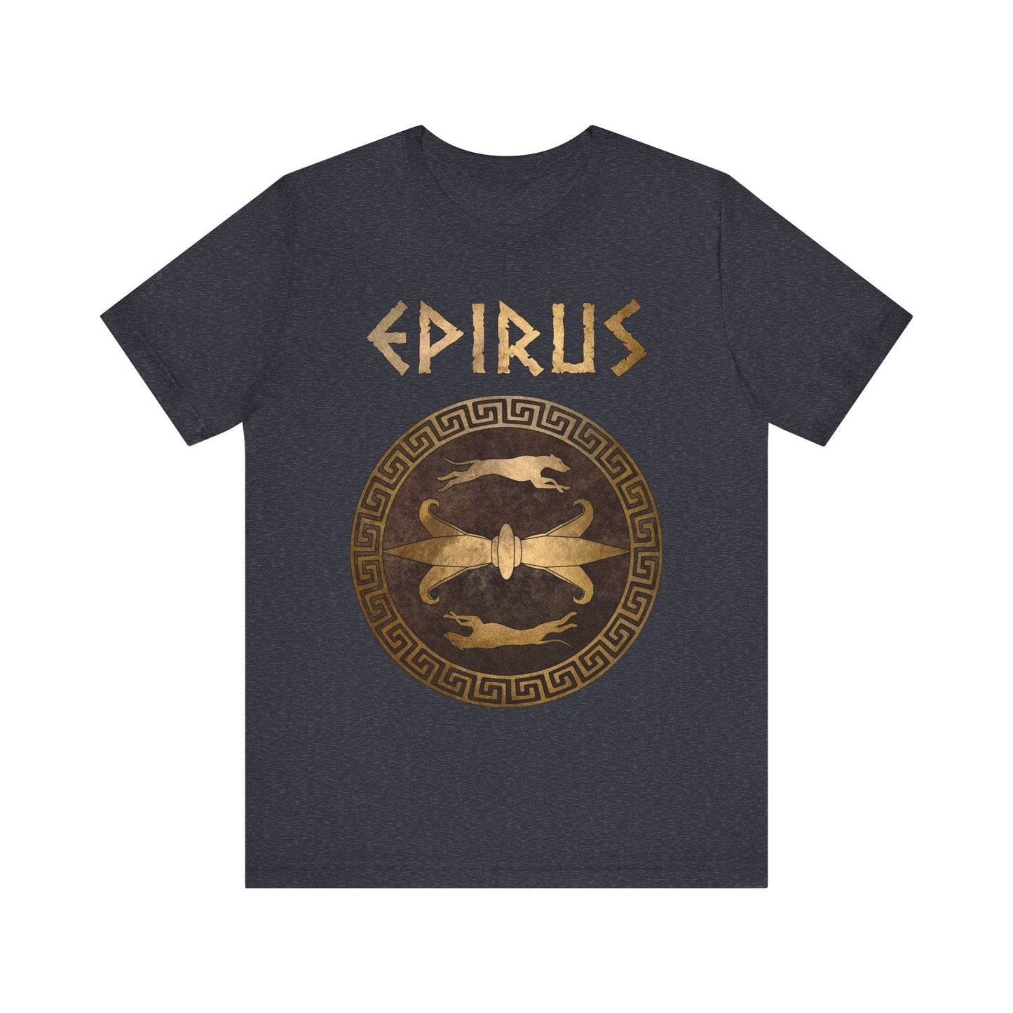 Heather Navy / S Epirus Ancient Greece Pyrrhus of Epirus Symbol T-Shirt